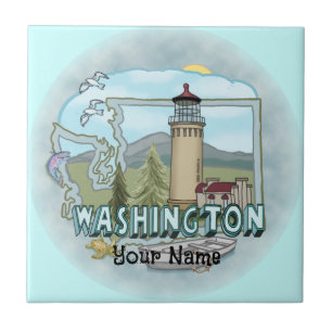 Washington Lighthouse Tile Fliese