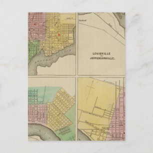 Washington Louisville und Jeffersonville Postkarte