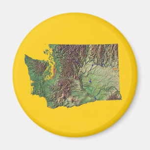 Washington Map Magnet
