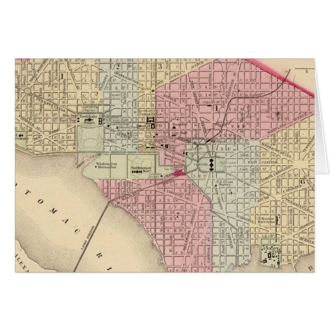 Washington Map von Mitchell (Vorderseite (Horizontal))