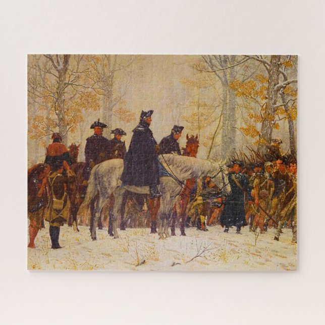 Washington März Valley Forge William Trego 1883 Puzzle (Horizontal)