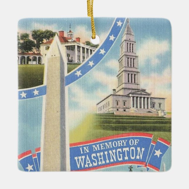 Washington Memory Tribute Keramikornament (Vorderseite)