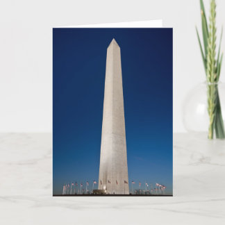 Washington-Monument an der Dämmerung Karte