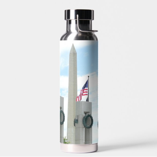 Washington Monument and WWII Memorial in DC Trinkflasche (Links)
