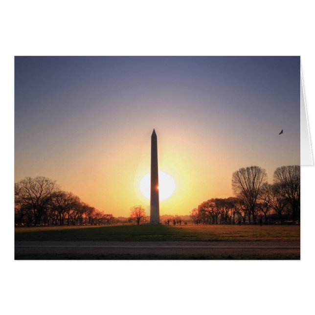 Washington Monument at Sunset (Vorderseite (Horizontal))