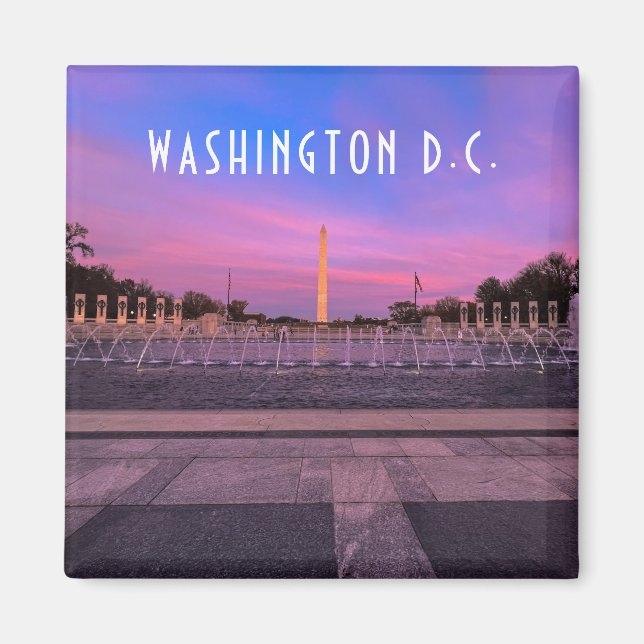 Washington Monument at Sunset Magnet (Vorne)