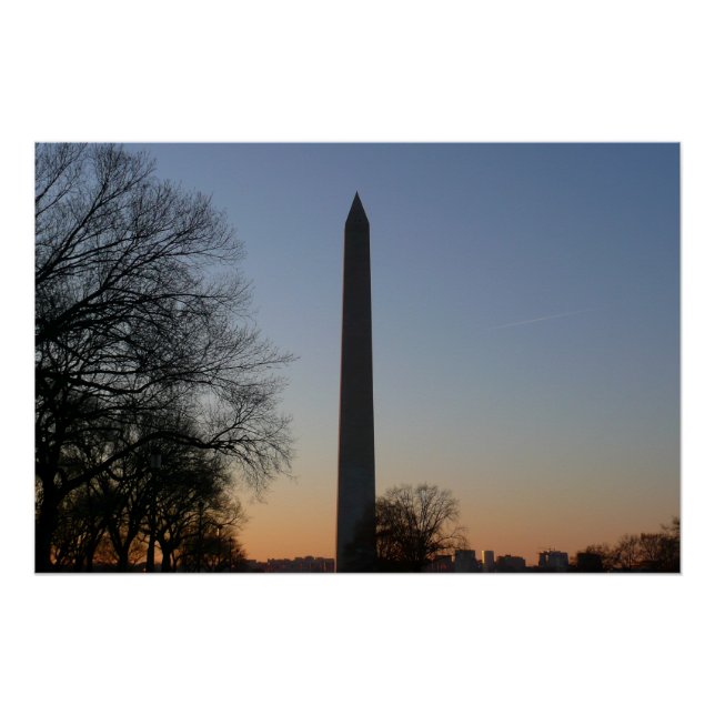Washington Monument at Sunset Poster (Vorderseite)