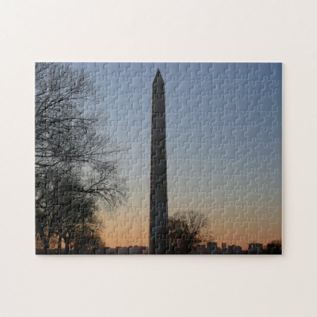 Washington Monument at Sunset Puzzle (Horizontal)
