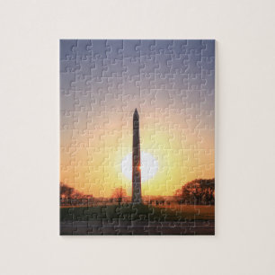 Washington Monument at Sunset Puzzle