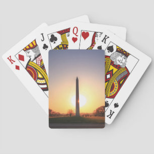 Washington Monument at Sunset Spielkarten