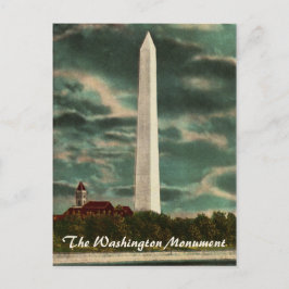 Washington Monument by Night Postcard Postkarte