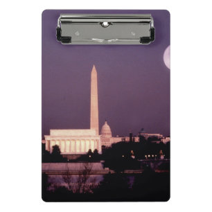 Washington-Monument, die Hauptstadt und Jefferson Mini Klemmbrett