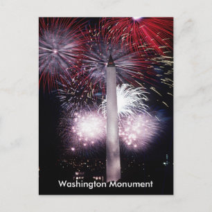 Washington Monument Feuerwerk, ZSSG Postkarte