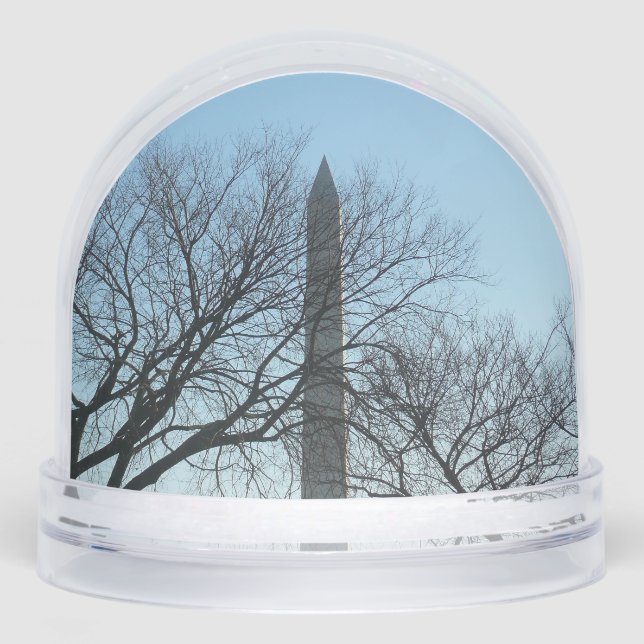 Washington Monument in Winter I Landscape Schneekugeln (Vorderseite)