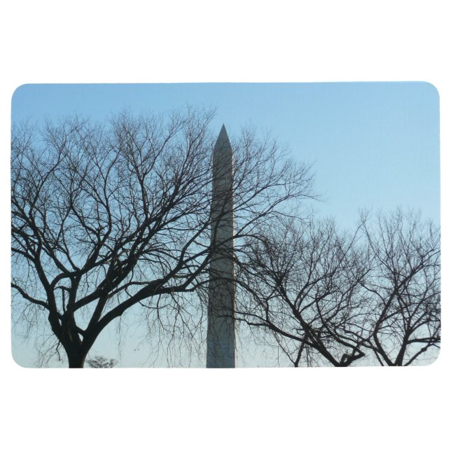 Washington Monument in Winter I Travel Fotografy Bodenmatte (Vorderseite)