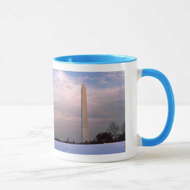 "Washington Monument in Winter" Tasse (Rechts)