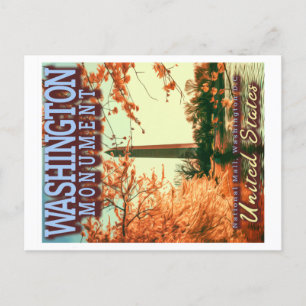 WASHINGTON MONUMENT - NATIONALES MALL WASHINGTON D POSTKARTE