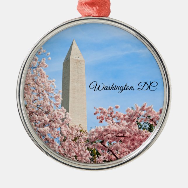 Washington Monument Ornament Aus Metall (Vorne)