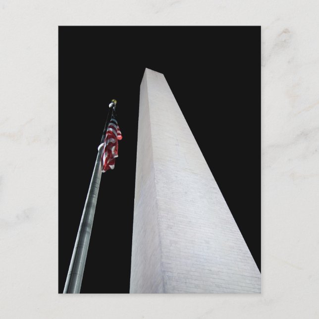Washington Monument Postcard Postkarte (Vorderseite)