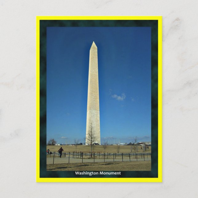 Washington Monument Postcard Postkarte (Vorderseite)