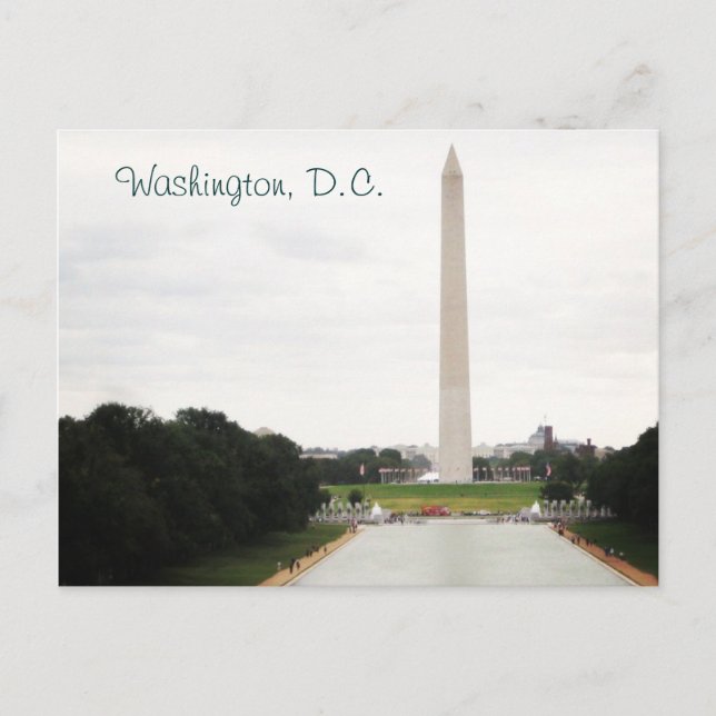 Washington Monument Postkarte (Vorderseite)