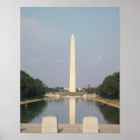 Washington Monument und Reflecting Pool Poster