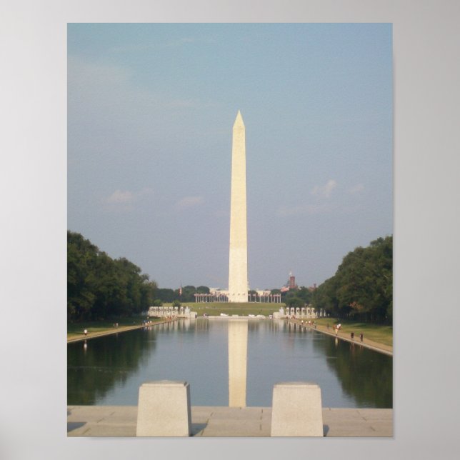 Washington Monument und Reflecting Pool Poster (Vorne)