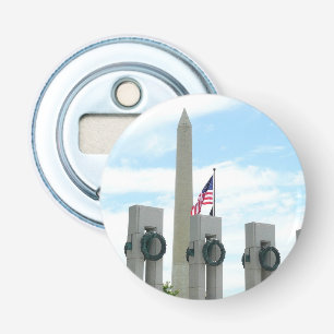 Washington Monument und WWII-Denkmal in DC Flaschenöffner