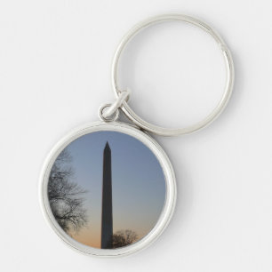 Washington Monument und WWII-Denkmal in DC Schlüsselanhänger