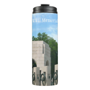 Washington Monument und WWII Memorial in DC Thermosbecher