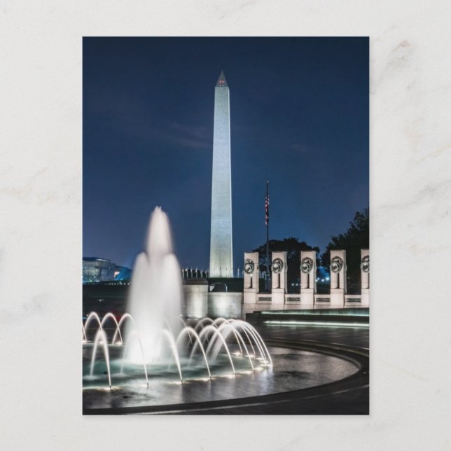 Washington Monument USA George Washington Postkarte (Vorderseite)