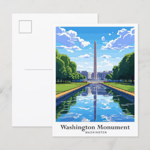 Washington Monument Vereinigte Staaten Reise Postkarte