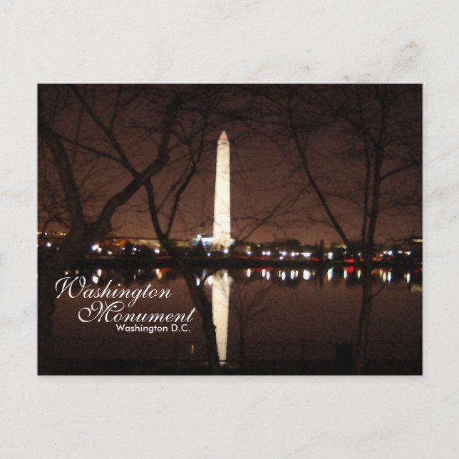 Washington Monument, Washington D.C. Postcard Postkarte (Vorderseite)