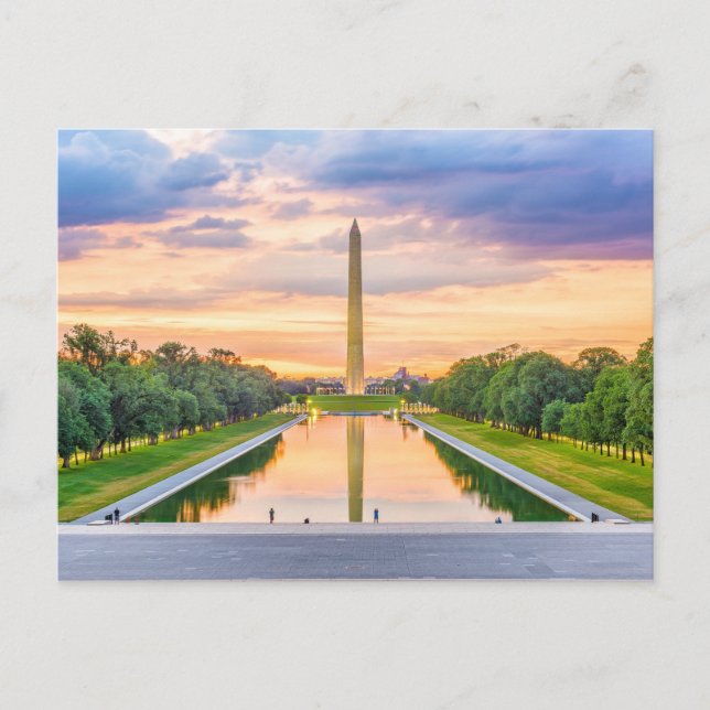 Washington Monument, Washington D.C., USA Postkarte (Vorderseite)