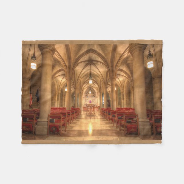 Washington National Cathedral Bethlehem Kapelle Fleecedecke (Vorderseite (Horizontal))