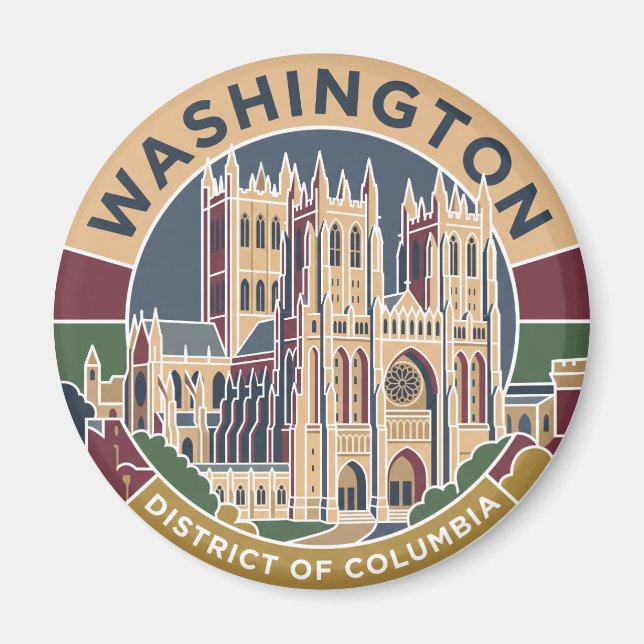 Washington National Cathedral District of Columbia Magnet (Vorne)