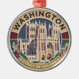 Washington National Cathedral District of Columbia Ornament Aus Metall