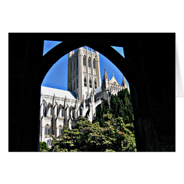 Washington National Cathedral Through Archway (Vorderseite (Horizontal))