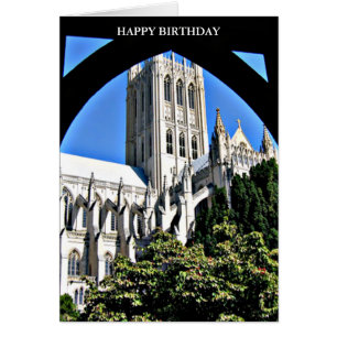 Washington National Cathedral Through Archway Card