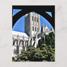 Washington National Cathedral Through Archway Postkarte
