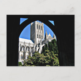 Washington National Cathedral Through Archway Postkarte
