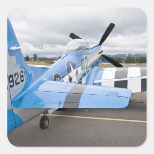 Washington, Olympia, Luftfahrtshow. 3 Quadratischer Aufkleber
