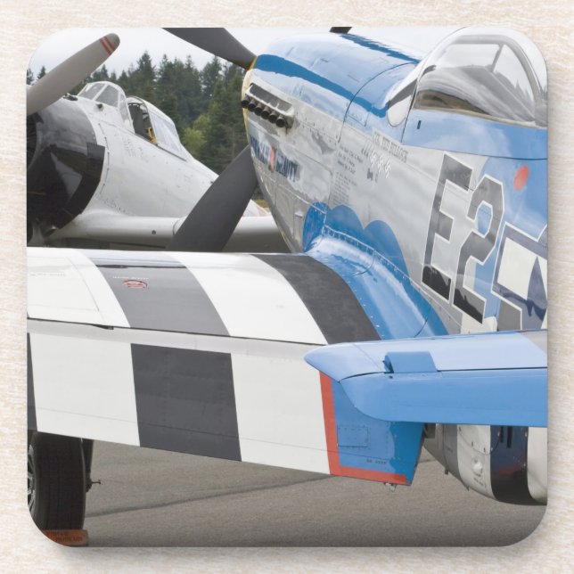 Washington, Olympia, Militärairshow. 4 Untersetzer (Vorderseite)