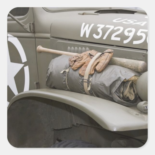 Washington, Olympia, Militärairshow. 7 Quadratischer Aufkleber (Vorderseite)