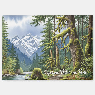 Washington olympischer Nationalpark mit Regenwald Magnet