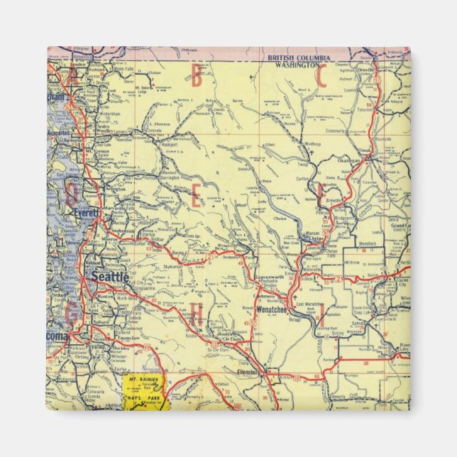 Washington, Oregon, Idaho Magnet (Vorne)