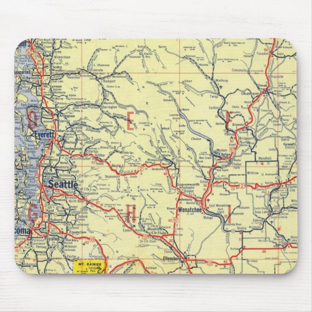 Washington, Oregon, Idaho Mousepad (Vorne)