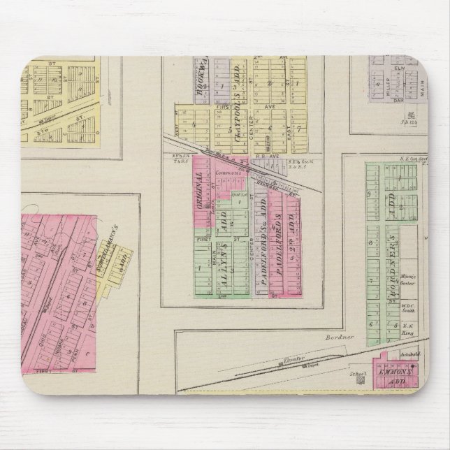 Washington, Palmer, Linn, Barnes, Morrow, Kansas Mousepad (Vorne)