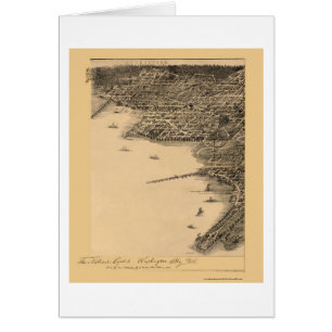 Washington, panoramische Karte DCs - 1883