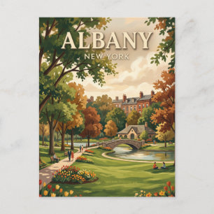 Washington Park Albany New York Capital Region Postkarte